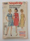 Simplicity 1967 Sewing Pattern #7509 A-line Dress Size 16.5 Bust 39 Vintage 