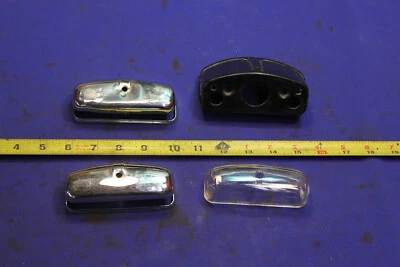 MG Midget AH Sprite License Plate Light Assembly and Plinth - Image 1 of 4