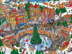 Springbok Holiday Havoc 400 Piece Jigsaw Puzzle - Picture 1 of 2