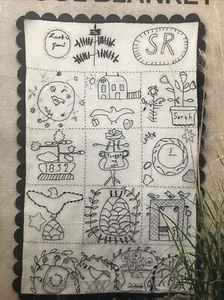 Sarah Raymond’s 1852 Blanket Pattern by Terry Clothier Thompson Embroidery New - Picture 1 of 3