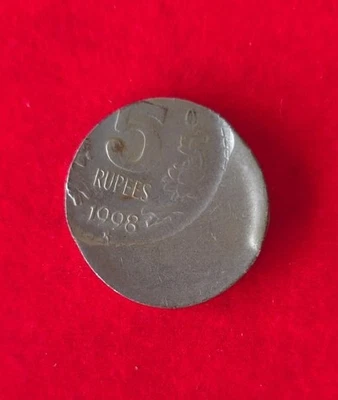 5 RUPEES ERROR COIN (1998) - Image 1 of 2