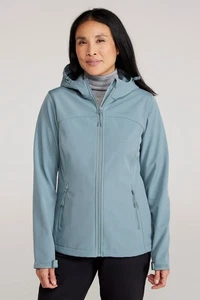 Mountain Warehouse Exodus Damen Softshelljacke wasserabweisend Damenjacke - Bild 1 von 169