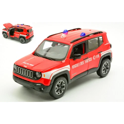 Jeep Renegade Vigili Del Fuoco 2017 115 Red 31520-VF Maisto 1 24 Nuovo