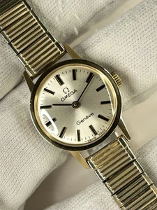 Omega Geneve Damenuhr Vintage 70er Jahre Handaufzug Gold - Bild 1 von 5