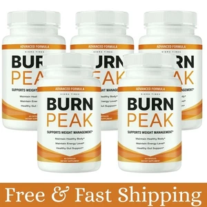Burn Peak for Advanced Weight Loss, BurnPeak Fat-Burner Formula 60caps - 5pack - Picture 1 of 6