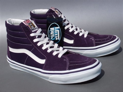 Deadstock 2000 Vans V38 38 Sneaker alta colore viola senza scatola Uomo Us9 5