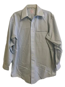 Brooks Brothers 346 camicia elegante uomo taglia 16-2/3 Lt. blu/viola gessato - Foto 1 di 7