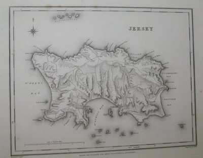 1831 ATLAS FROM LEWIS TOPOGRAPHICAL DICTIONARY 35 MAPS GUERNSEY JERSEY MIDDLESEX - Image 1 of 4