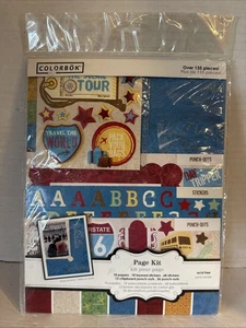 Colorbok TRAVEL Pack Tour Vacation Visit  12 x 12 Scrapbook Page Kit - Picture 1 of 3