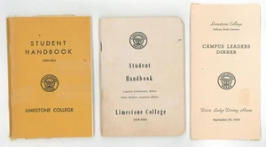 1949-50 Kalkstein Damen College Gaffney SC Studentenhandbuch Broschüre Abendessen Posten - Bild 1 von 5