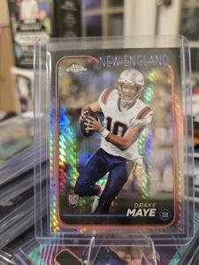 2024 Topps Chrome Drake Maye Prism Refractor RC #203 Patriots - Picture 1 of 1
