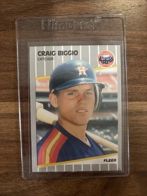 Craig Biggio 89 Fleer Rookie HOF!!!! - Image 1 of 2