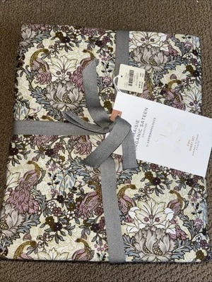 Anthropologie Organic Cotton Maisie Sateen Floral Printed Full  Sheets New! - Image 1 of 3