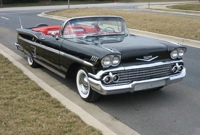  Motormax Chevrolet Impala Convertible 1958 Black 1:18 Diecast Model  - Image 1 of 4