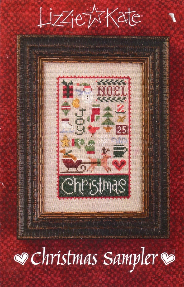 LIZZIE KATE EXCLUSIVE "CHRISTMAS SAMPLER" CROSS STITCH CHART (2007) - BN - Image 1 of 1