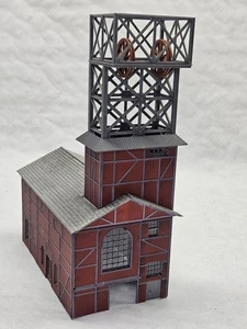 FALLER B-940 H0 FÖRDERTURM DER KOHLEMINE HILDEGARD gebaut VINTAGE BASTLER  - Bild 1 von 9