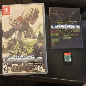 Assault Suit Leynos 2 Saturn Tribute NINTENDO SWITCH LIGHTLY PLAYED COMPLETE CIB