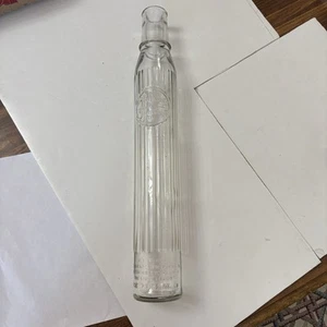 Vintage Tiolene geprägt 1 Quart Glas Motoröl Flasche schmal 18 Zoll sehr guter Zustand - Bild 1 von 24