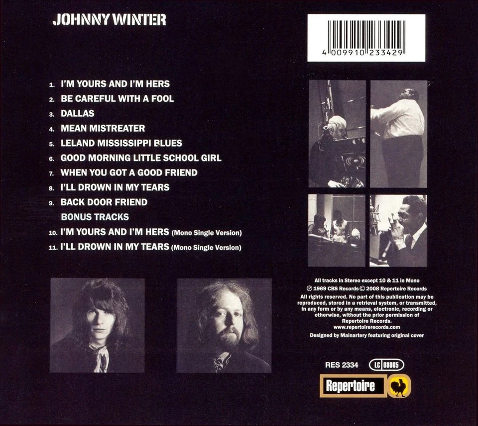 JOHNNY WINTER - JOHNNY WINTER [DIGIPAK] NEW CD - Image 1 of 1