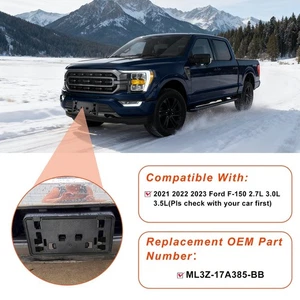 Front License Plate Bracket for 2021-2023 Ford F-150 2.7L 3.5L No Drill - Picture 1 of 7