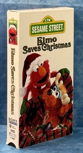 Sesame Street - Elmo Saves Christmas (VHS, 1996), Free Shipping, play tested - Picture 1 of 5