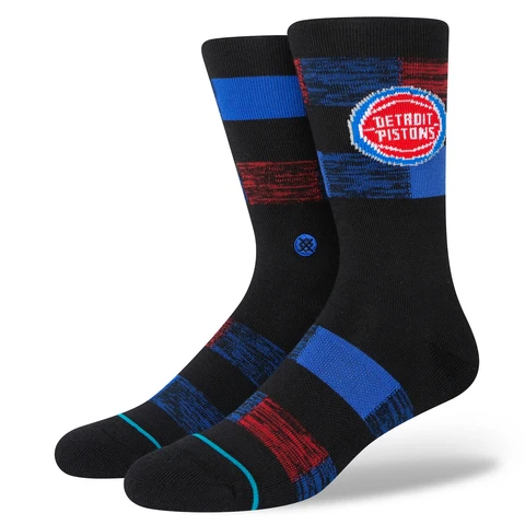Men's Stance Detroit Pistons Cryptic Crew Socks Cover