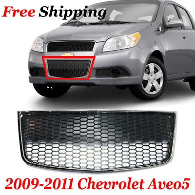 For 2009 2010 2011 Chevrolet Aveo5 Front Center Bumper Grille Primed Plastic Foto 1 de 4