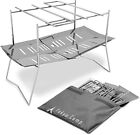 Tokyocamp Foldable Bonfire Compact Stainless Steel Silver Camping Outdoor Japan