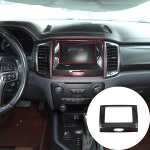 Carbon Fiber Inner Center Navigation frame Cover For Ford Everest Ranger 15-21 - Picture 1 of 10
