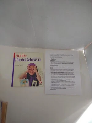 Vintage 1999 Adobe Photo Deluxe Home Edition 4.0 BOOK ONLY Getting Started  - Image 1 of 4