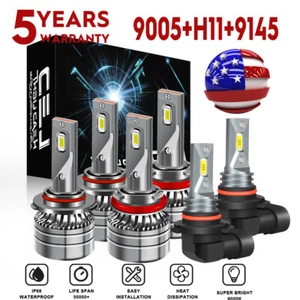 For Dodge RAM 1500 2500 3500 4500 2013-2015 CSP LED Headlight & Fog Light Bulbs - Imagen 1 de 16