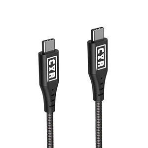 C&R Premium USB C Cable | Nylon Braided | USB3.2 Gen2 20Gbps 100W Fast Charge 4K - Picture 1 of 7