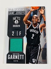 2013-14 Panini Basketball NBA Game Jerseys Kevin Garnett Game Worn Relic Nets #4