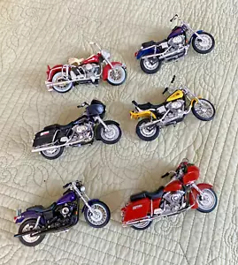 Maisto Motorcycle Diecast Lot 6 Vintage Bikes 1:18 scale Harley Davidson 90s Y2K - Picture 1 of 15