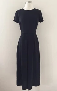 NUEVO JCREW $148 Mono Envolvente Cortinas Talla 0 Negro H6966 - Imagen 1 de 11
