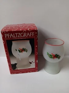 Pfaltzgraff Christmas Heritage Frosted Floating Candle Holder No Candle FLAWS - Picture 1 of 23