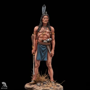 Soldado de juguete de lata en miniatura Crazy Horse Warchief of Lakota 54 mm pintado en miniatura | Arte - Imagen 1 de 4