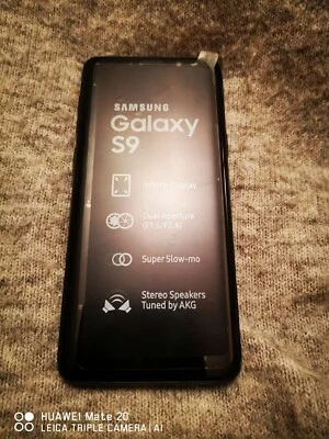 SAMSUNG GALAXY S9 SM-G960 64GB UNLOCKED SMARTPHONE   black 64gb - Image 1 of 4