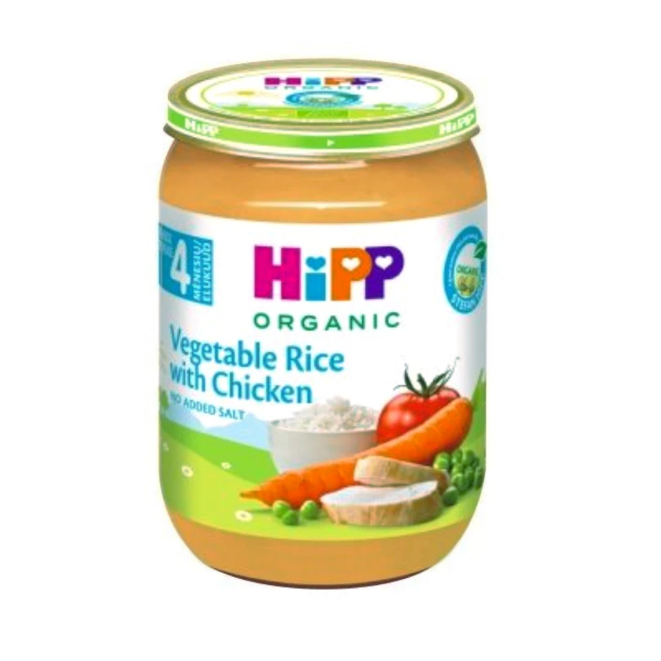 Tarro de puré de verduras HiPP con arroz y pollo Foto 1 de 1