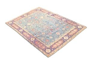 Hand- Knotted Traditional Antique Tabris Area Rug | 3'9" x 5'2" | 100% Wool - Picture 1 of 15