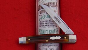 Great Eastern Northfield Antique Yellow Wharncliffe Whip Knife GEC 130124