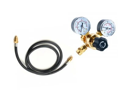 Argon CO2 Regulator Gauges CGA580 & 80'' Hose Fits Lincoln Miller Mig Tig Welder