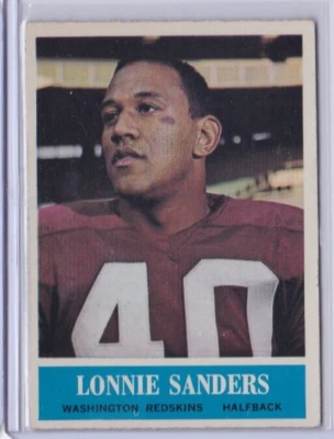 1964 PHILADELPHIA FOOTBALL #193 LONNIE SANDERS REDSKINS IDBB - Image 1 of 2