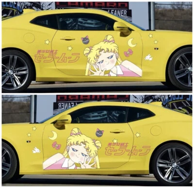 Anime ITASHA Sailor Moon car sitcker car door sticker wrap fit any cars Vinyl - Image 1 of 4