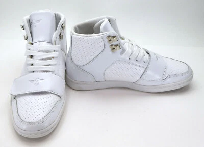 Creative Recreation Shoes Cesario Hi White Sneakers Mismatch Girls 6/7 Boys 4/5 - Image 1 of 4