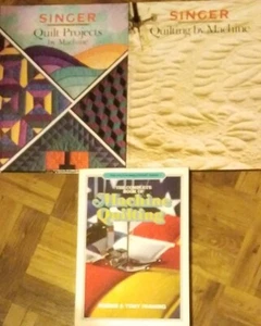 Lot of 3 books-Singer Quilting by Machine&The complete book of machine quilting - Picture 1 of 3