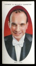 Tobacco Card, Lambert Butler, DANCE BAND LEADERS, 1936, Roy Fox, #5