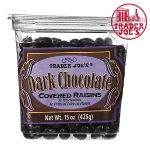Trader Joe's Dark Chocolate Covered Raisins 15 oz - Picture 1 of 2