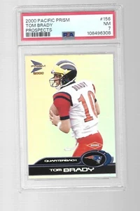 Pacific Prism Prospects 2000 Tom Brady Rookie PSA 7 - Foto 1 di 2