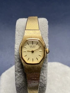 Vintage Seiko Lady 5420-5059 Gold Tone Octagon Quartz Analog Watch - Working - Bild 1 von 12